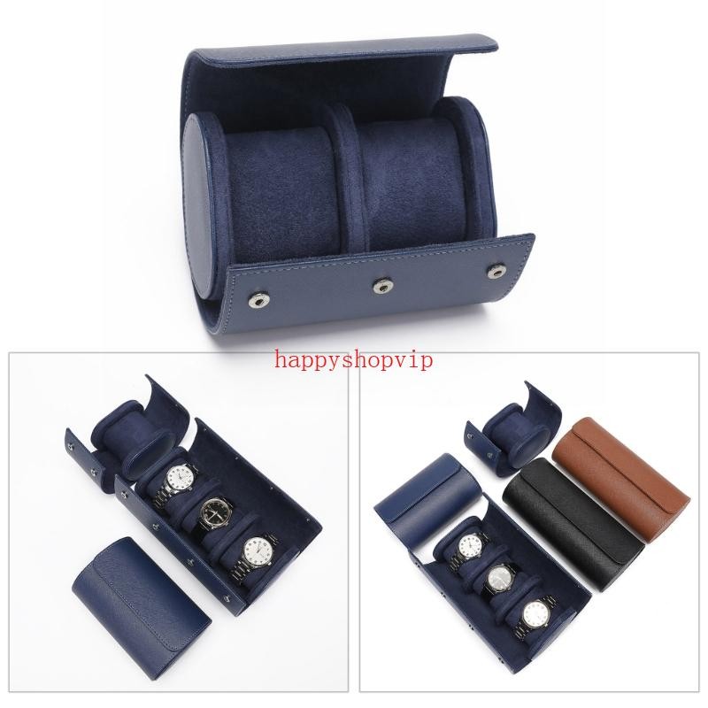 Vintage Watch Storage Case 1/2/3Slots Travel Business Watch Box Chic Leather Box