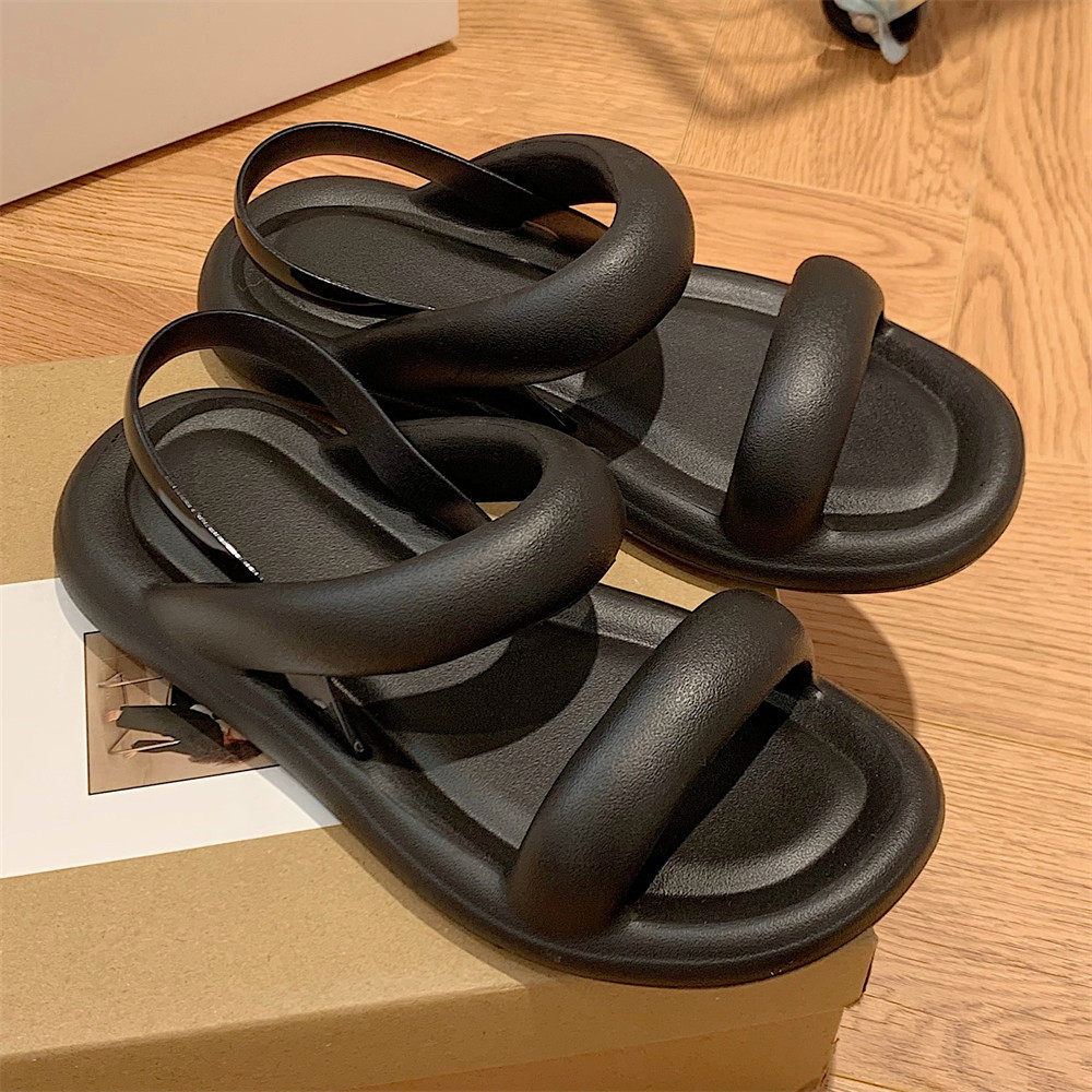XIXITIAO Dép Sandal Giải Trí Ngoài Trời Đế Mềm Hai Cánh Nữ Mùa Hè