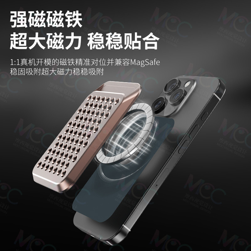 Từ Ví Đựng Thẻ Cho iPhone 12 13 14 15 16 Series Dành Cho Từ Hợp Kim Nhôm Ví Khe Cắm Thẻ Cho Samsung