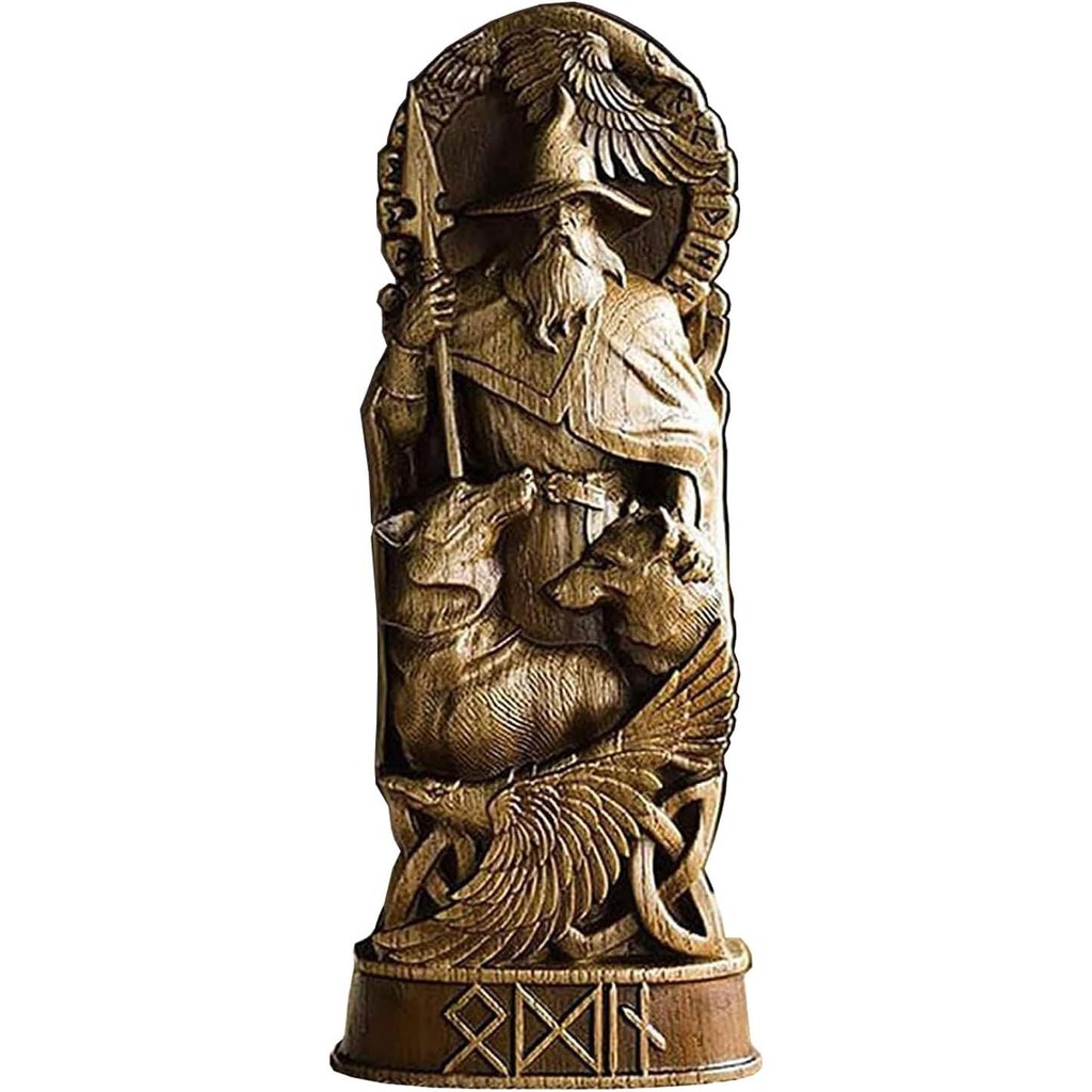 Tượng trang trí thần thoại Bắc Âu, Odin, Thor, Loki, Freya, Tượng trang trí Viking cho gia đình và quà tặng, Áp dụng cho tủ rượu và kệ sách