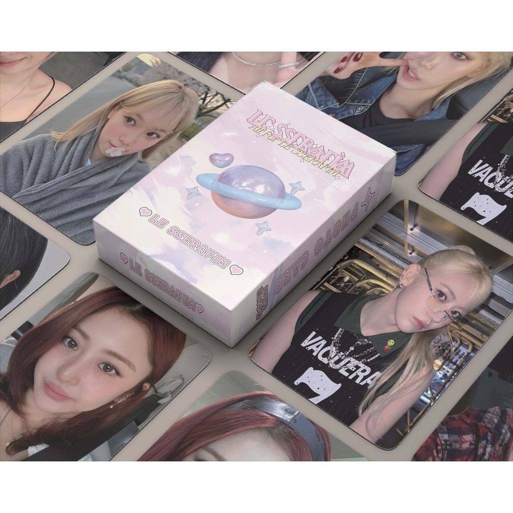 Set 55 Tấm Thẻ In Hình Các Thành Viên Nhóm Nhạc Kpop Holographic