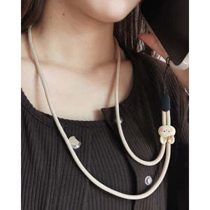 Thỏ Dễ Thương Dài Dây Điện Thoại Di Động Có Thể Điều Chỉnh Dây Treo Cổ Chống Mất Đồ Trang Trí Mạnh Bền Đẹp