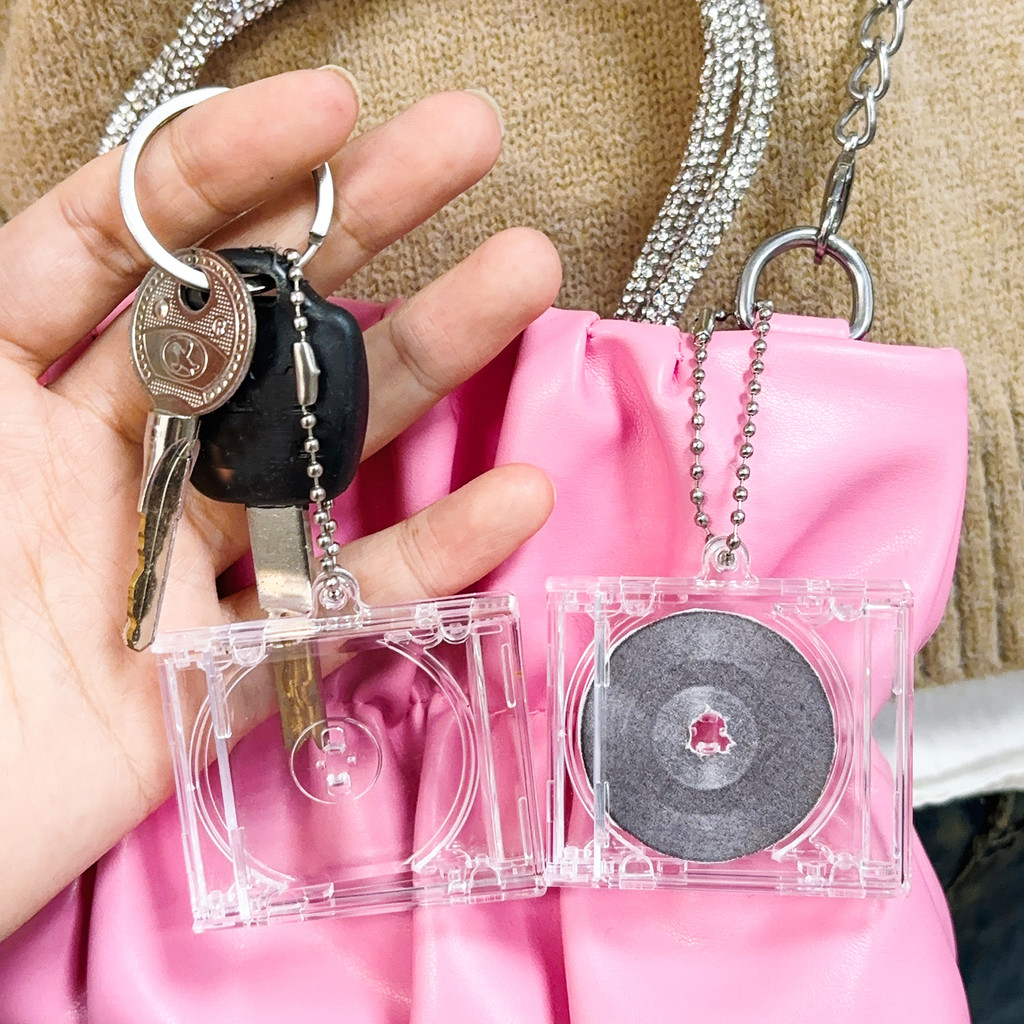 1/3/5 chiếc sáng tạo độc đáo CD Box Keychain - DIY Mini Music Album Key Pendant