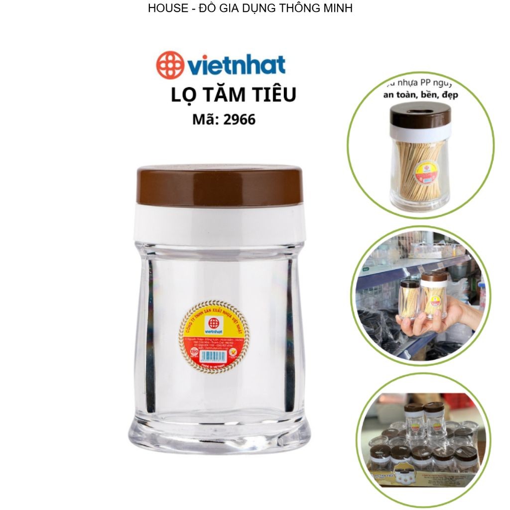 Lọ Tăm Tiêu Chính Hãng Việt Nhật ( mã 2966)