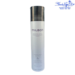 Keo xịt tạo kiểu và cố định kiểu tóc Milbon Medium Hold Hairspray 6 210g [ TN ]