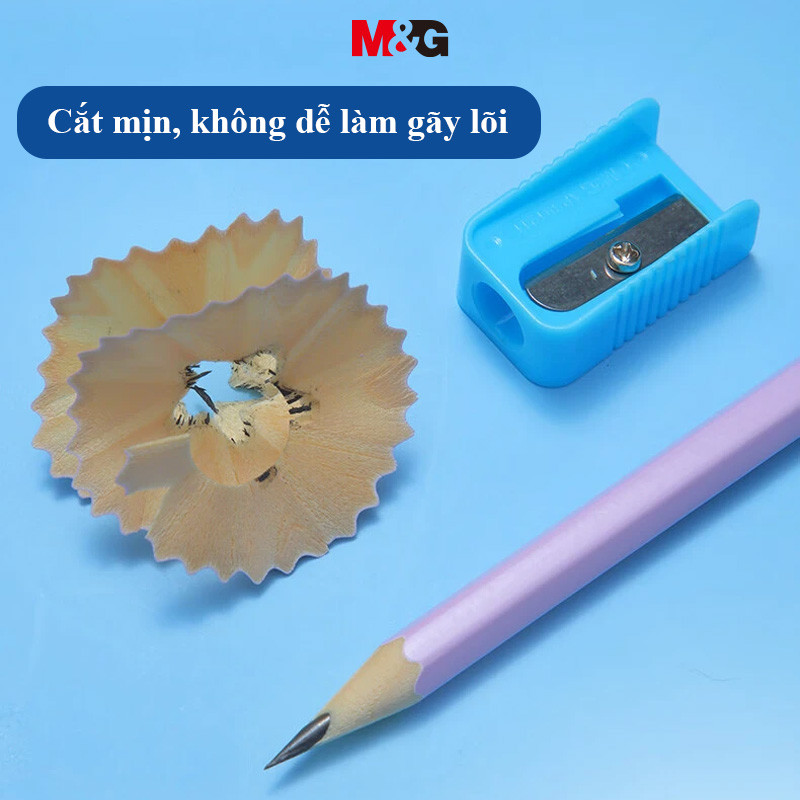 Máy Mài Mini M&G 1 Lỗ Đơn 8 mm-Aperture Màu Sắc Ngẫu Nhiên Di Động Bền Bút Chì Mài 1PC