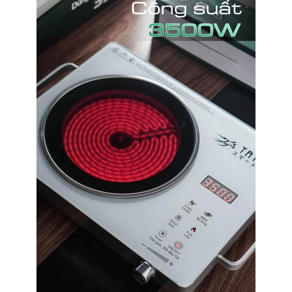 Bếp hồng ngoại Tatami không kén nồi công suất 3500W đa năng, nấu và nướng trực tiếp trên bếp
