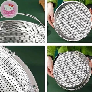 Moonlights Giỏ hấp thực phẩm bằng thép không gỉ Nồi áp suất Giỏ hấp có tay cầm Lưới hấp Bộ lọc thoát nước Dụng cụ nấu ăn EN