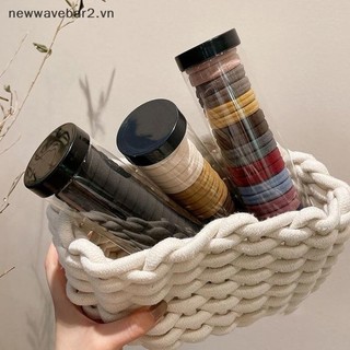 [Mới] 20 Cái / hộp Vòng Khăn Đóng Hộp Đàn Hồi Cao Liền Mạch Đơn Giản Màu Sắc Chắc Chắn Vòng Tóc Đuôi Ngựa Giá Đỡ Dây Tóc Phụ Kiện Tóc.