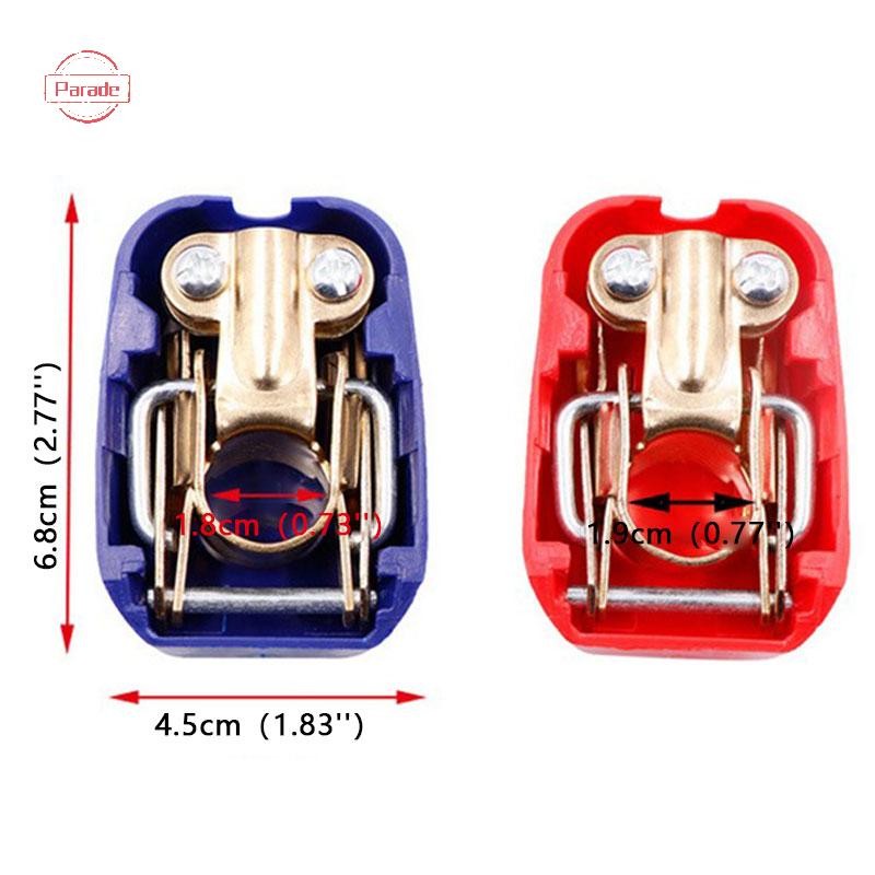 Parade 2 Chiếc 12V Xe Phát Hành Nhanh Ngắt Kết Nối Thiết Bị Đầu Cuối Kẹp Kết Nối Một Phần VN