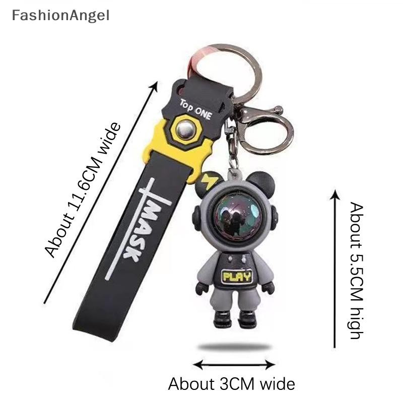 Fashionangel Hoạt Hình Dễ Thương Phi Hành Gia Gấu Móc Khóa Tinh Tế Đơn Giản Cặp Đôi Búp Bê Mặt Dây Chuyền Sáng Tạo Ba Lô Trang Trí Phụ Kiện Quà Tặng VN