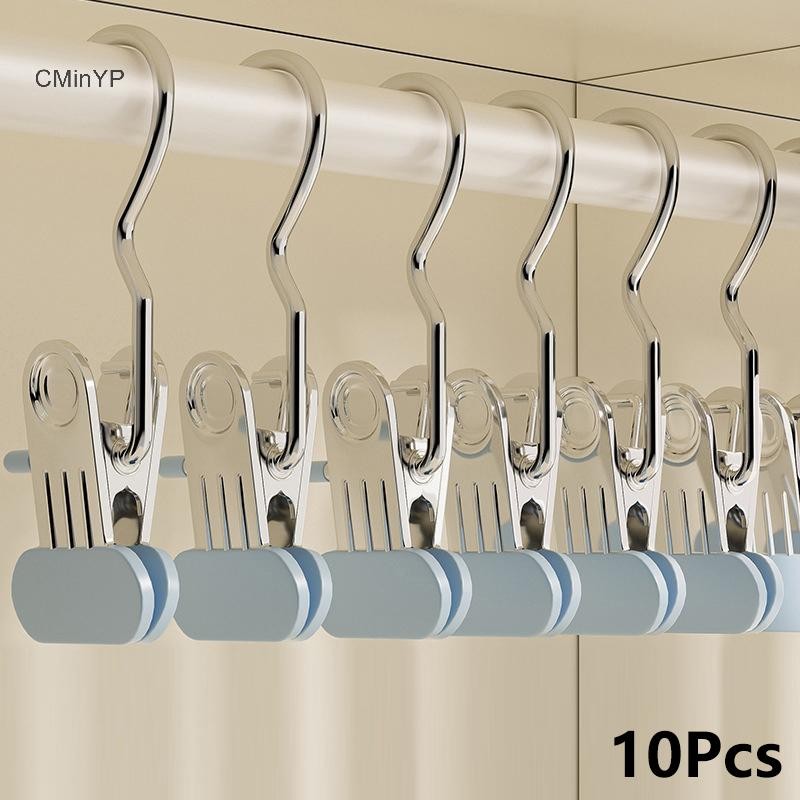 Cyp 5/10 Kẹp mở rộng tổ chức tủ quần áo, kẹp phơi có móc treo
