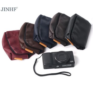 Túi đựng máy ảnh bằng da PU JINHF Vỏ mềm cho Fujifilm X100V X100F X100T X100S XF10 X30 X10S X70 Leica DUXL X X2 Canon G7XIII G5XII HOT