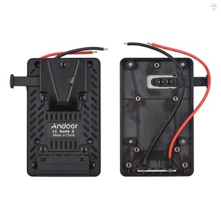 Andoer V-lock Pin Mặt Sau Tấm Adapter Thay Thế Cho Pin V-Mount