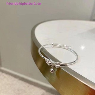 {Fh Fashion} Chuông Nơ Bạc Nữ Vòng Tay Thanh Lịch Trang Sức sel Nơ Chuông Vòng Tay Quyến Rũ Lắc Tay Phụ Kiện Dễ Thương Trang Sức Tiệc Cưới Quà Tặng.
