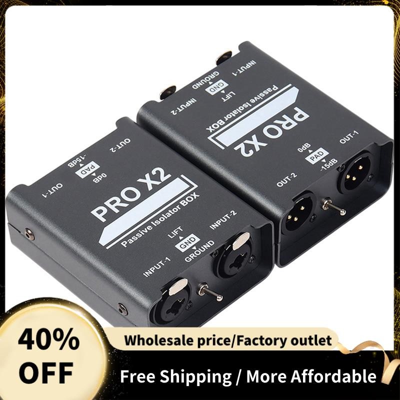 Bộ cách ly âm thanh 2 chiều mới, Bộ khử dòng âm thanh, XLR 6.5, Bộ cách ly Permalloy, Bộ trộn phát sóng trực tiếp
