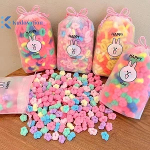 Kudosation 100 Chiếc Bé Gái Nhiều Màu Sắc Dây Buộc Tóc Bộ Nylon Cao Su Co Giãn Cao Su Trẻ Em Vòng Tròn Tóc Trẻ Em Dây Buộc Tóc Phụ Kiện Tóc