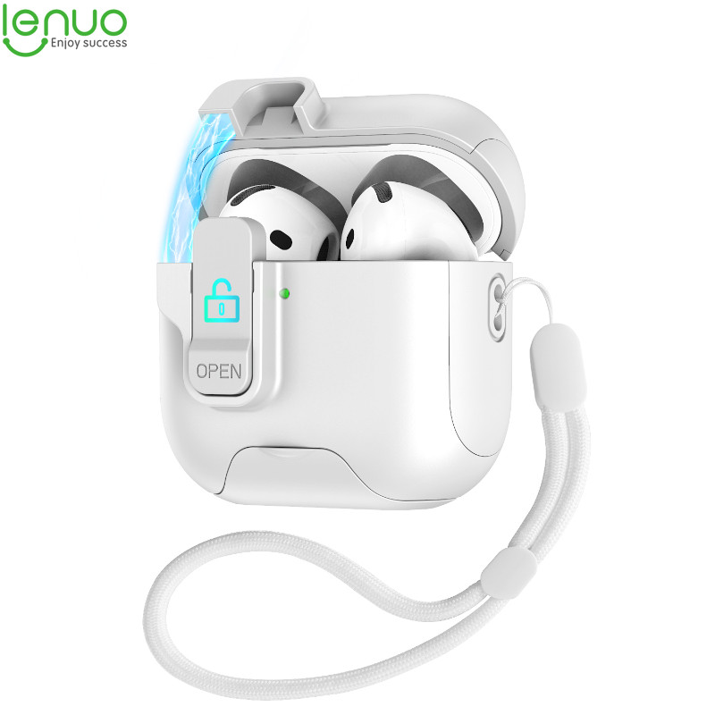 Hộp đựng tai nghe khóa Lenuo cho Airpods 4 anc Pro 2 3 1 Pro2 Vỏ