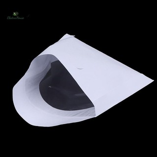 [Nhà Điện] Hộp Đựng Phong Bì Cửa Sổ Trong Suốt Túi Giấy Gấp Màu Trắng 10 / 50 Chiếc 12.5CM CD DVD Đĩa Giấy Tay Áo mới