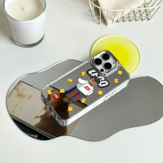 Ốp điện thoại biểu đồ phụ kiện Lego cho iPhone 16 / 15 / 14 / 13 / 12 / 11 / PRO MAX / MINI / PLUS / X / XR gương chống rơi và chống sốc Vỏ bảo vệ lỗ lớn