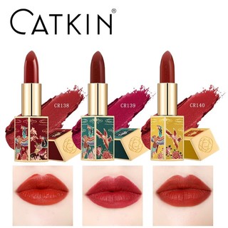 Son Kem Lì Mịn ẩm Mượt CATKIN Summer Palace Lipsticks Gift Box Set thỏi Trôi màu lâu dài Lip Makeup 3.6g