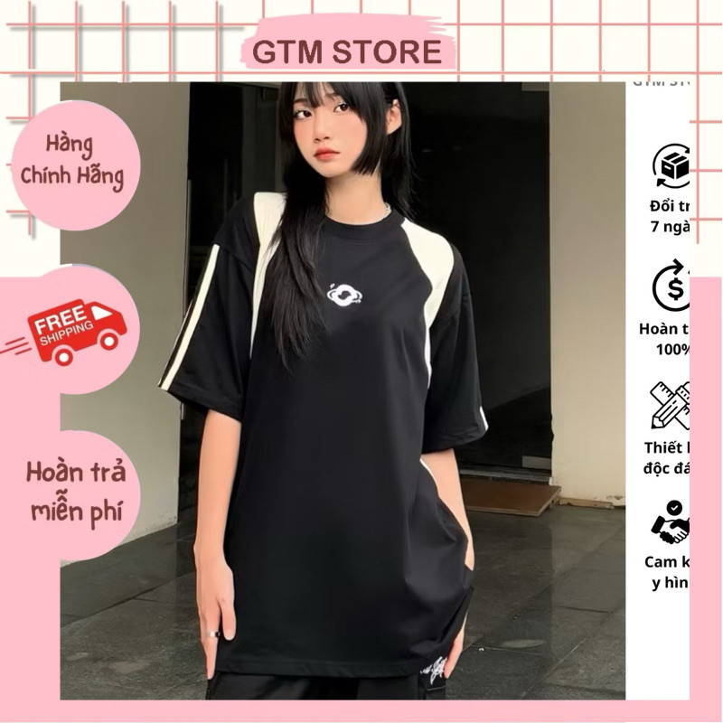 Áo thun Raglan unisex nam nữ form rộng tay lỡ, Áo phông Raglan phối tay ...