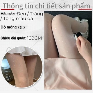Quần tất đính đá lưới lấp lánh kim tuyến Bling Bling óng ánh cho nữ sang chảnh