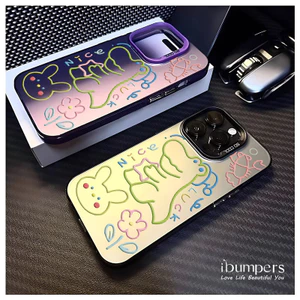 ibumpers Ốp Điện Thoại iPhone Họa Tiết Khủng Long Hoạt Hình Dễ Thương Cho IPhone 16 15 14 12 13 11 Pro Max Ốp Lưng IMD Cứng Và Nhẵn