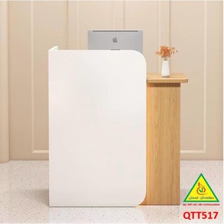 Bàn thu ngân, lễ tân, tính tiền gỗ MDF QTT517 (không đèn ) - NỘI THẤT LẮP RÁP VIENDONGADV