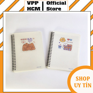 [1 Quyển] Sổ Lò xo bìa nhựa Khổ B5 Minh Châu 120 trang