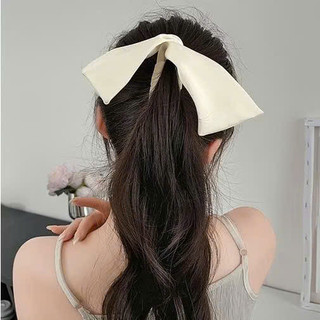 Kẹp Tóc Đuôi Ngựa Vải Voan Phối Lưới Thắt Nơ Xinh Xắn
