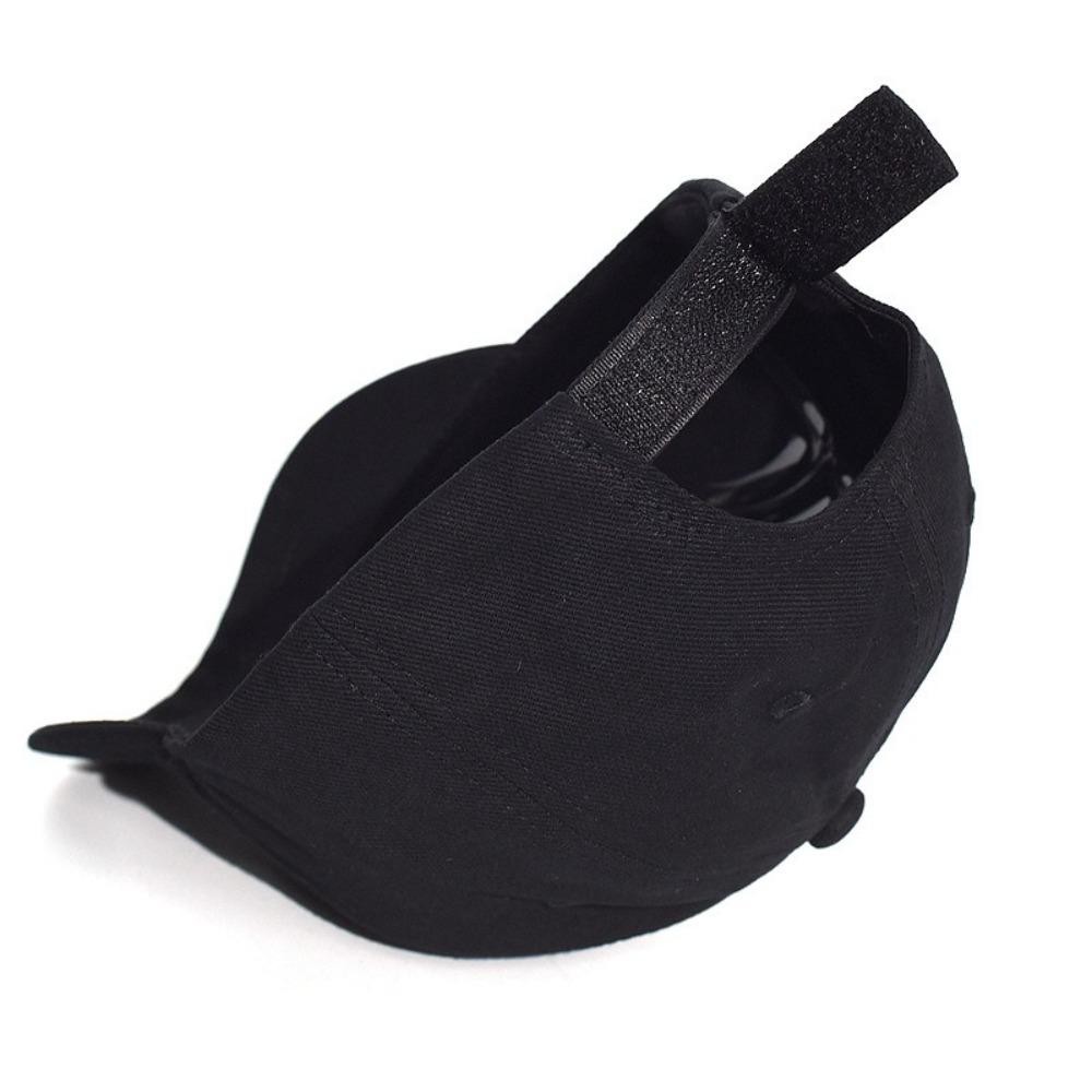 Mũ bóng chày HOBBYIN ngắn vành có thể điều chỉnh, chất liệu cotton với dây cài nylon, phù hợp cho cả nam và nữ để chống nắng