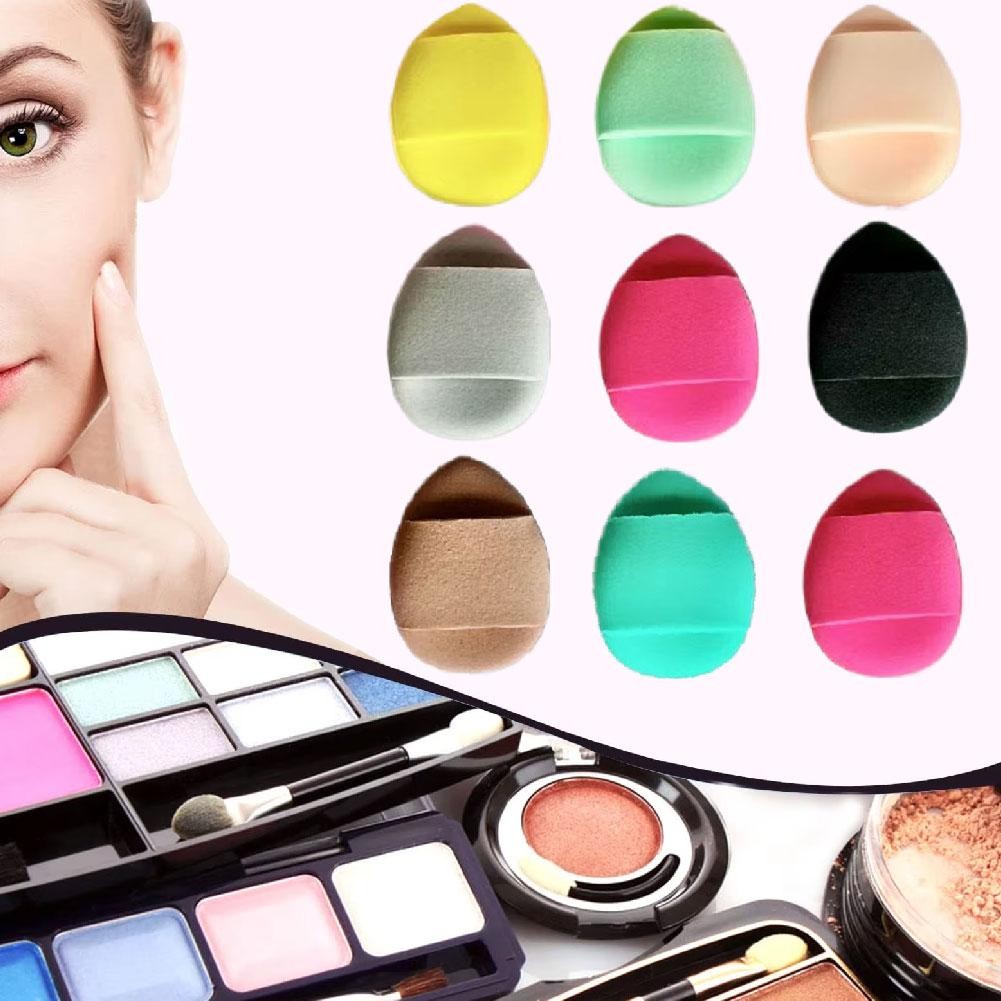 Phấn phủ đầu ngón tay hai mặt chống trễ Puff Tấm che khuyết điểm đệm đơn Khô / ướt Bóng công dụng kép P6u5