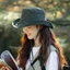 PS1 Mùa Hè Mũ Chống Nắng Cho Nữ Ngoài Trời Chống Tia UV Nón Cắm Trại Đi Bộ Đường Dài Mũ Người Cá Có Dây Chống Gió SP1