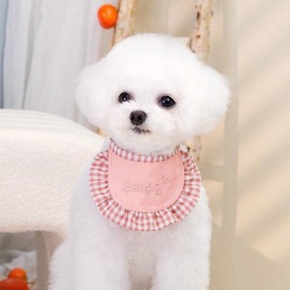 Chó Yếm Mèo Cổ Phụ Kiện Thú Cưng Drol Khăn Chó Tam Giác Khăn Bông Yếm Khăn Cổ Có Thể Điều Chỉnh