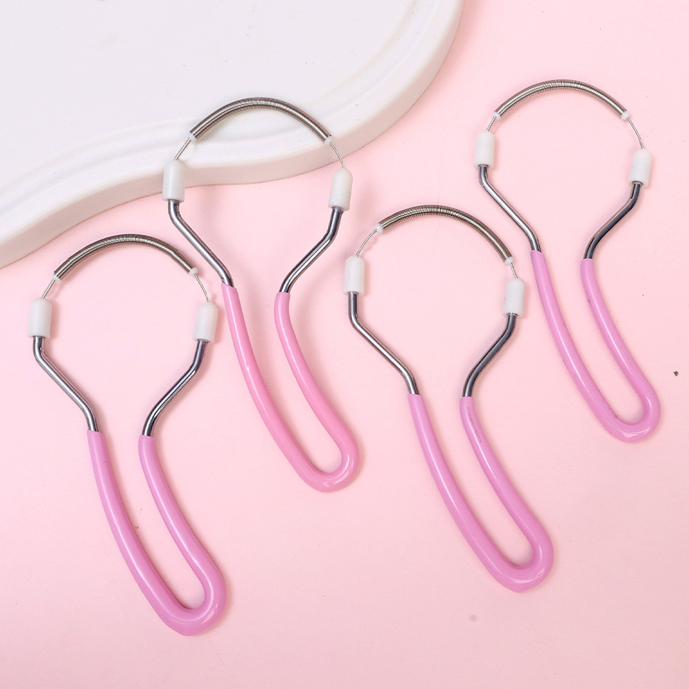 Dụng cụ nhổ lông mặt di động - Dụng cụ làm đẹp tẩy lông cổ không đau - Máy cạo lông bằng thép không gỉ lò xo cuộn