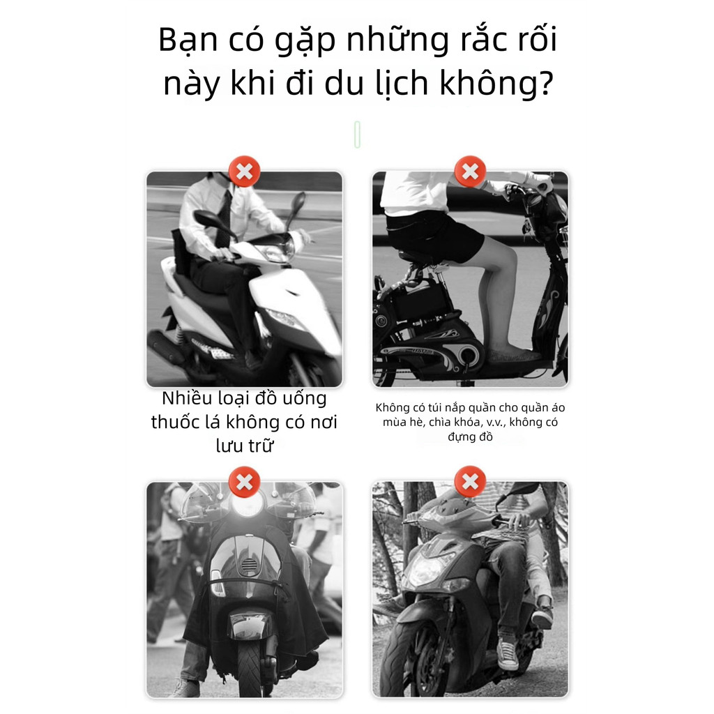 Túi treo tựa lưng xe máy chạy điện, dung tích lớn, đựng pin ô tô/Hộp đựng xe máy, Yadi, đựng dụng cụ tiện dụng