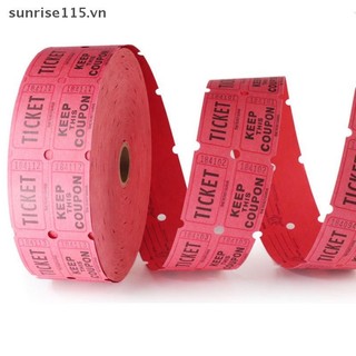 SRVN 1000 Chiếc Nhiều Màu Sắc Có Thể Xé Raffle Vé Đôi Cuộn Vé Nhập Học Trò Chơi Vé Cho Sự Kiện Lễ Hội Phần Thưởng Lớp Nhập Học.
