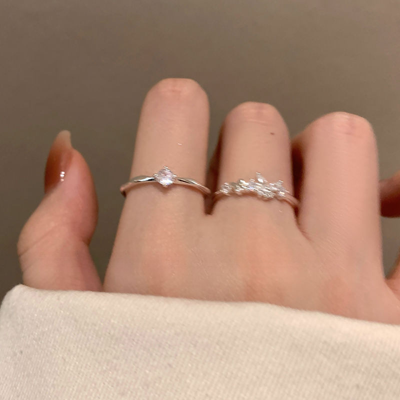Nhẫn nữ xếp chồng zircon hình bướm thời trang và thanh lịch bán chạy