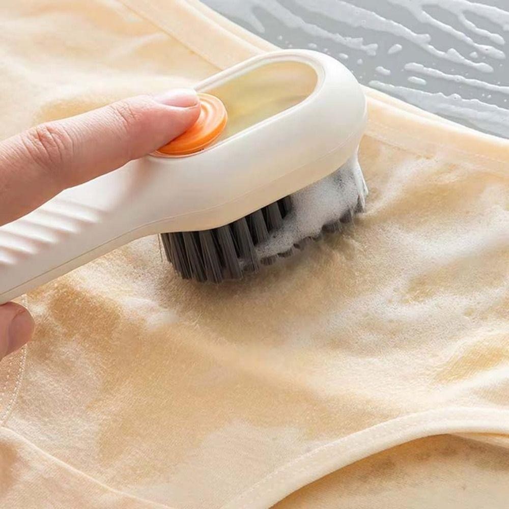 Bàn chải làm sạch AWNGD, Bàn chải giày dạng lỏng tự động có tay cầm dài, bền thêm chất lỏng thoải mái Bàn chải làm sạch đa chức năng Dụng cụ làm sạch gia dụng