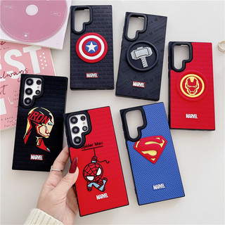 Ốp điện thoại chống sốc silicon 3D Iron Man Spider-Man Superman cho Samsung S25 S24 S23 S22 S21 Ultra