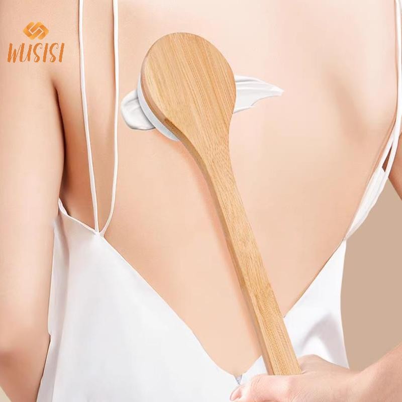 [WUSISI] Cây đũa phép dùng dụng cụ bôi kem dưỡng da và mát xa cầm tay Tay cầm dài dễ dàng tiếp cận cho Gel tắm ở mặt sau MỚI