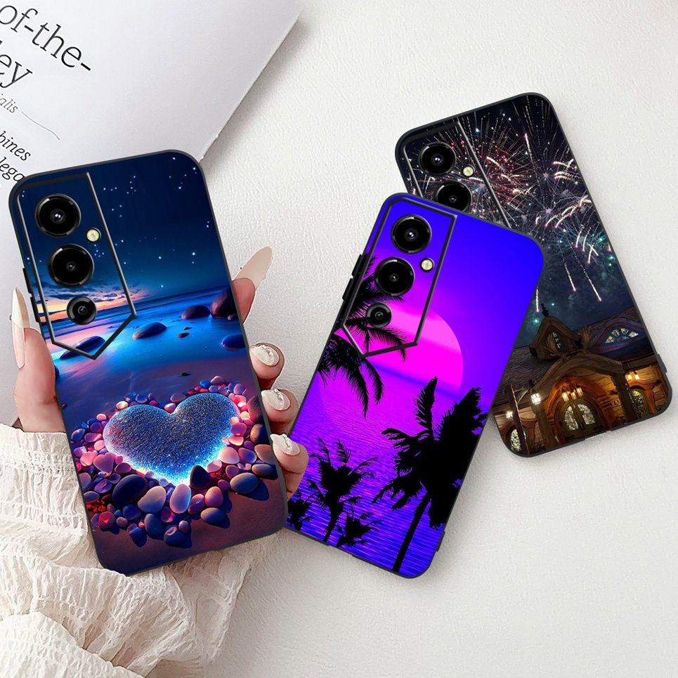 Ốp Điện Thoại Họa Tiết Rồng Sư Tử Cho Tecno Pova 4 Pova4 Pro 4G Ốp Lưng Hoạt Hình Mềm Mờ Silicon Shlle Cho Pova 4Pro