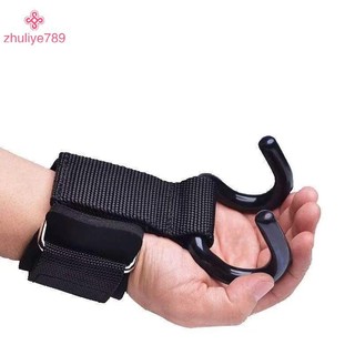 < zhuliye789 > Thể dục Cử tạ Bảo vệ lòng bàn tay Kéo lên Móc cổ tay Thanh ngang Thiết bị thể thao Huấn luyện sức mạnh Móc hỗ trợ tay