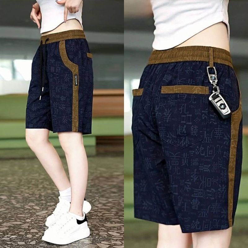 Quần short thể thao dáng rộng mùa hè cho nữ