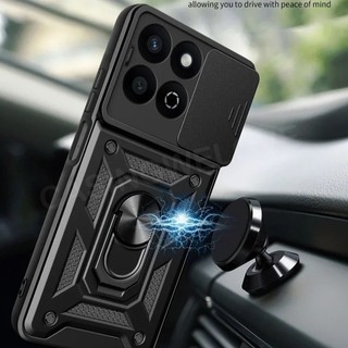 Ốp Cho Honor 400 Smart X7d Honor400 200 Smart Pro Lite X6c X7c X8C X5B Plus 5G 4G 2025 Vỏ Điện Thoại Kim Loại Giáp Vòng Giá Đỡ Đẩy Kéo Camera Chống Sốc Ốp Lưng Bảo Vệ