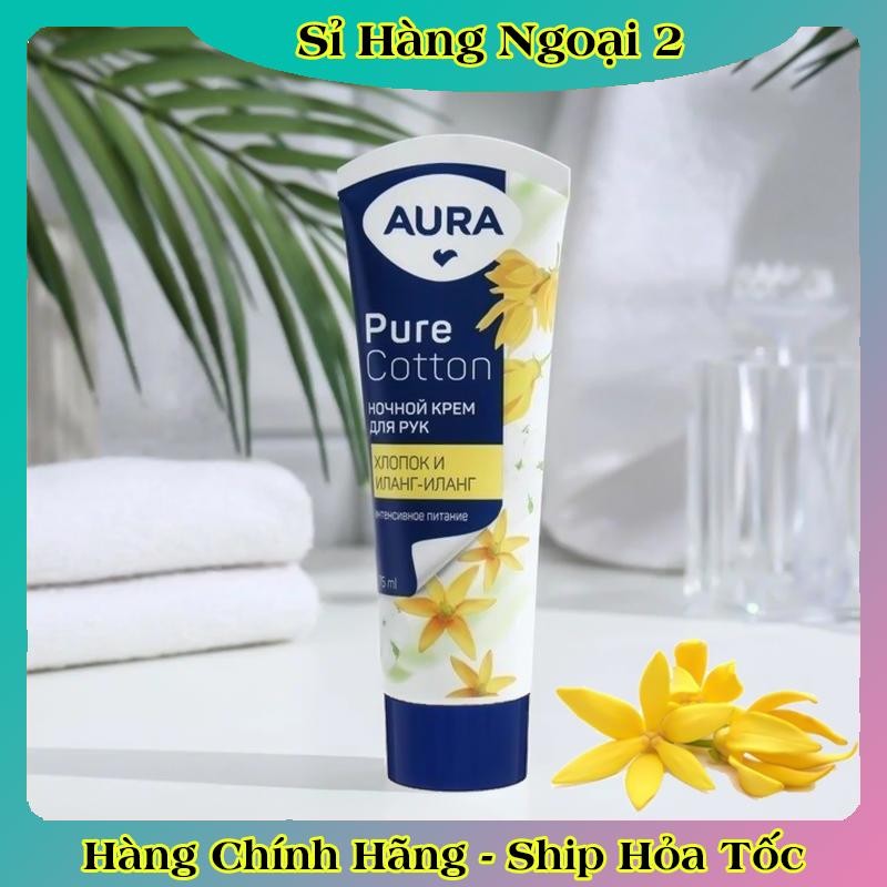 [MẪU MỚI] Kem dưỡng tay Aura 75ml dưỡng ẩm và chống lão hóa của Nga