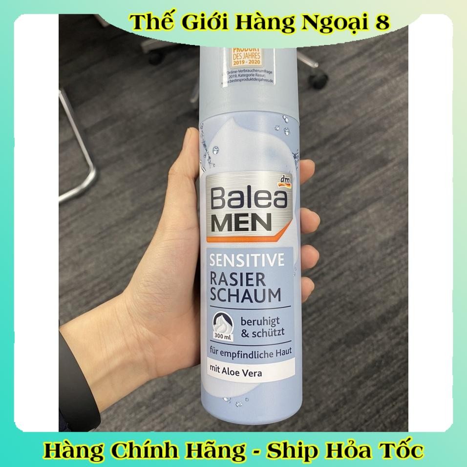 Bọt cạo râu Balea men Đức 300ml cho da nhạy cảm -Date mới nhất