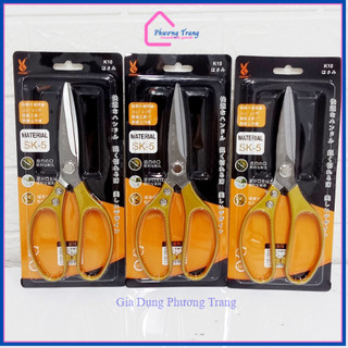 Kéo vàng nhật SK5 JAPAN cao cấp loại lớn dài 21.5cm mã K10 đa năng và cắt đồ dùng siêu bền - Phương Trang