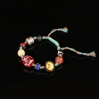 Retro Vòng Cổ Handmade Chín Mắt Dzi, Hạt Mặt Dây Chuyền, Phù Hợp Thời Trang Hiện Đại